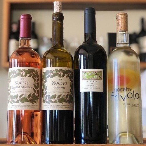 Selection of Vino Noceto Wines
