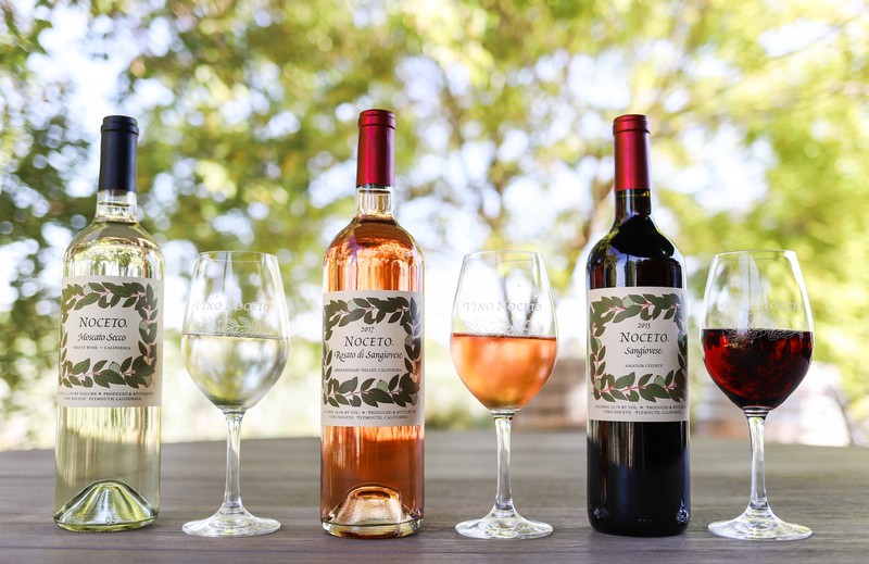 Vino Noceto Amador Wine Lineup